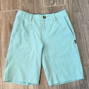 O'Neill boys size 25 Aqua blue/green amphibian hybrid board Shorts EUC